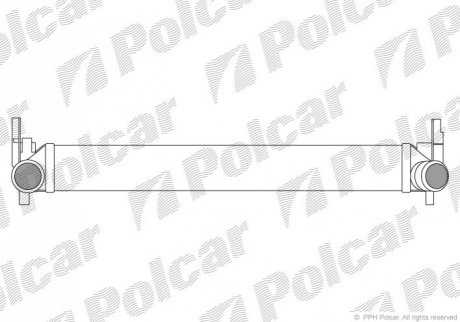 Радиатор воздуха (Интеркулер) - (6R0145805) Polcar 6732J81X