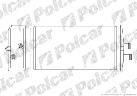 Радіатор обігріву Polcar 6910N8-1 (фото 1)