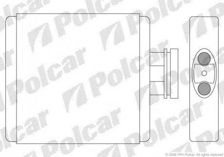 Радиатор печки Skoda Fabia 1,4 99 - Polcar 6913N81