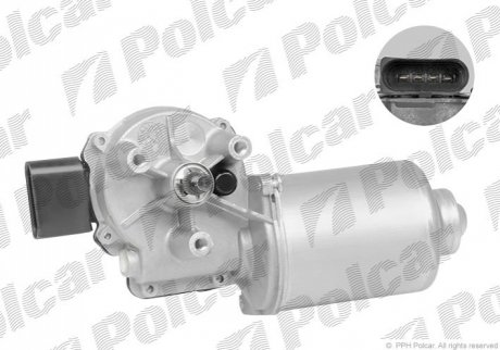 Двигатель стеклоочистителя - (1J1955113C, 1J0955119B) Polcar 6920SWP1