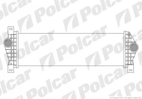 Радіатор повітря (Інтеркулер) Polcar 7110J8-1