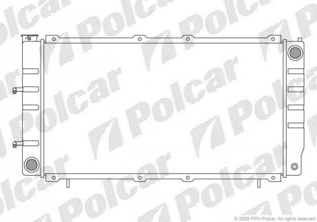 Радіатор охолодження Polcar 7205082