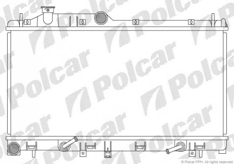 Радіатор охолодження Polcar 7208083
