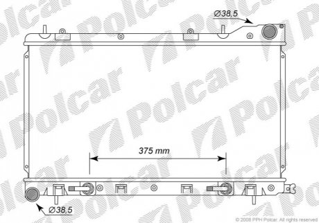 Радиатор охлаждения - (45111SA081, 45111SA080, 45111SA021) Polcar 7241081K (фото 1)