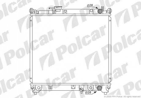 Радіатор охолодження Polcar 7403082