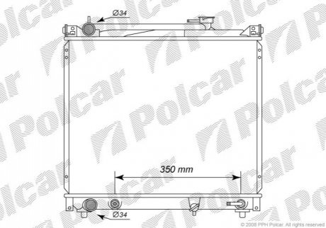 Радіатор охолодження Polcar 7404083