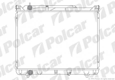 Радиатор охлаждения Polcar 7424087K (фото 1)