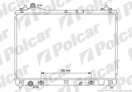 Радіатор охолодження Polcar 7426082 (фото 1)