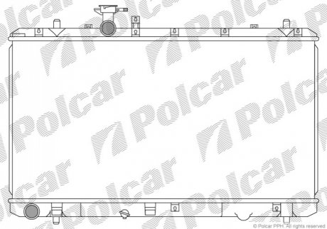 Радіатор охолодження Polcar 7435081