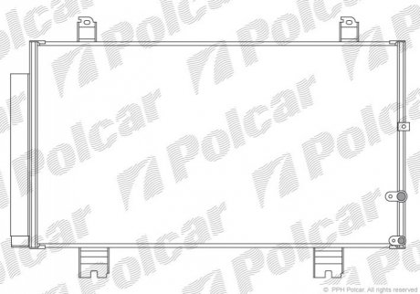 Радіатор кондиціонера Polcar 8022K81K