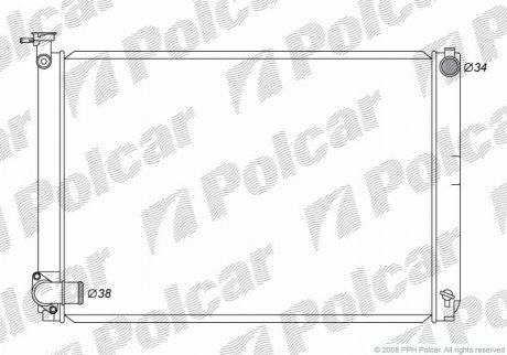 Радиаторы охлаждения Polcar 8061083K (фото 1)