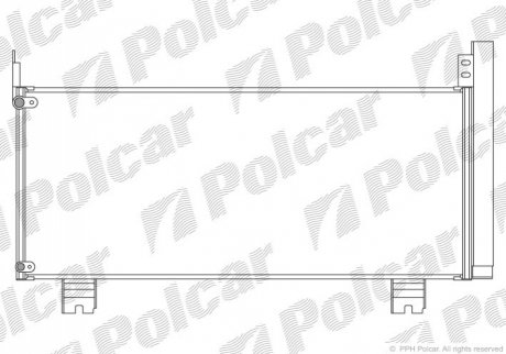 Радіатор кондиціонера Polcar 8062K81K