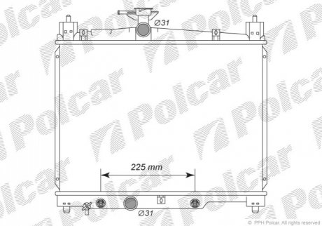 Радиаторы охлаждения Polcar 810308-2 (фото 1)