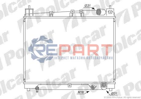 Радіатори охолодження Polcar 8103083K (фото 1)