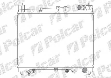 Радіатор охолодження Polcar 810308-4 (фото 1)