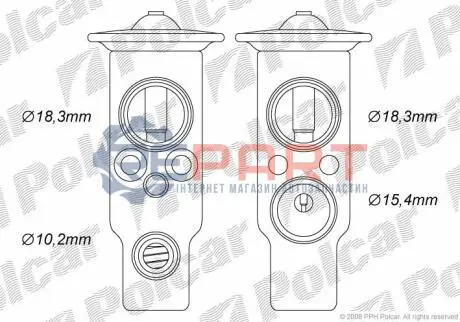 Стопорний клапан Polcar 8103KZ-1 Купити в Україні