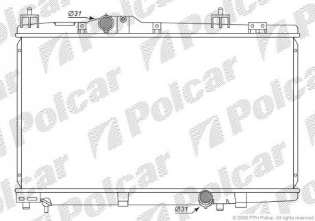 Радіатори охолодження Polcar 8104081K (фото 1)