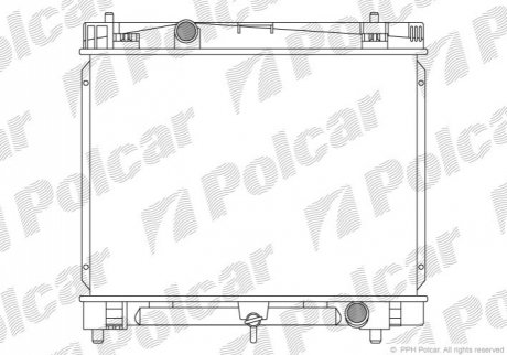 Радіатор охолодження Polcar 810508-1 (фото 1)