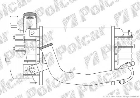 Радіатор повітря (Інтеркулер) Polcar 8105J81X
