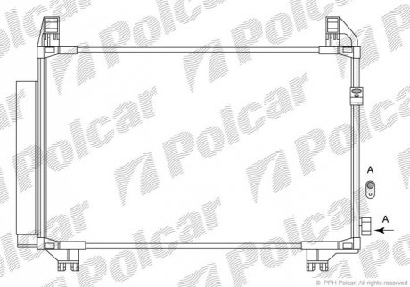 Радиатор кондиционера Polcar 8105K83K (фото 1)