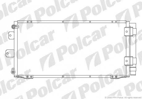 Радіатори кондиціонера Polcar 8113K8C1 (фото 1)