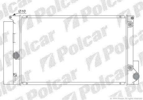 Радіатор охолодження Polcar 811608-2