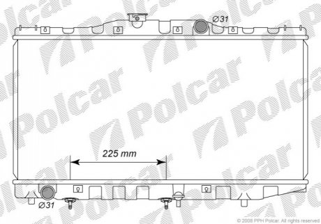 Радіатор охолодження Polcar 812008-2