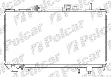 Радіатор охолодження Polcar 812208-0
