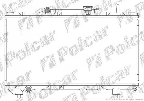 Радіатор охолодження Polcar 812208-1