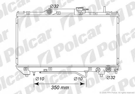 Радіатор охолодження Polcar 812208-5
