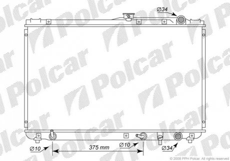 Радіатор охолодження Polcar 813308-6 (фото 1)