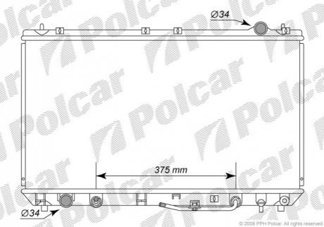 Радиаторы охлаждения Polcar 813508-4 (фото 1)