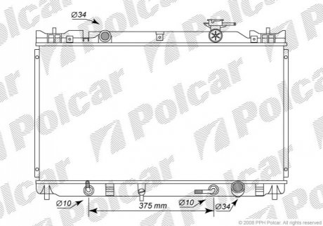 Радиатор охлаждения - Polcar 8136081K (фото 1)