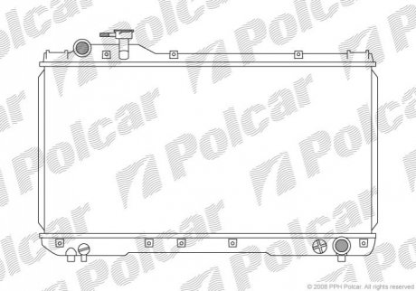 Радіатор охолодження Polcar 814408-1 (фото 1)