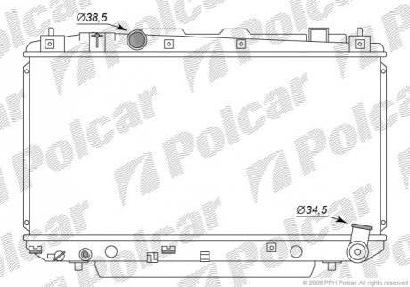 Радіатори охолодження Polcar 8146081K (фото 1)