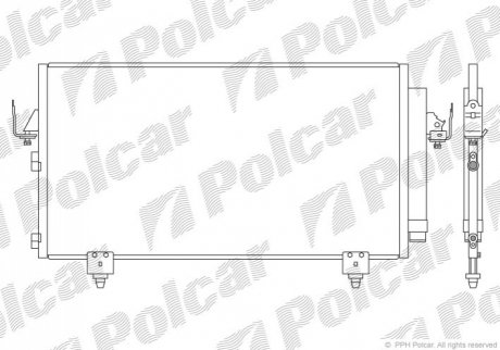 Радиаторы кондиционера Polcar 8146K82K (фото 1)