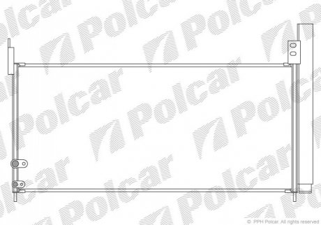 Радиатор кондиционера Polcar 8162K82K (фото 1)