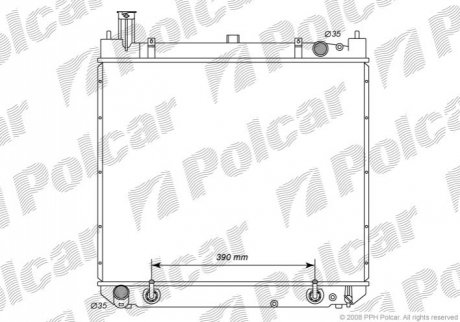 Радіатори охолодження Polcar 816608-1 (фото 1)