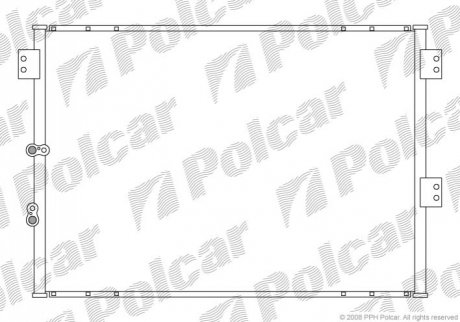 Радіатори кондиціонера Polcar 8166K8C1 (фото 1)