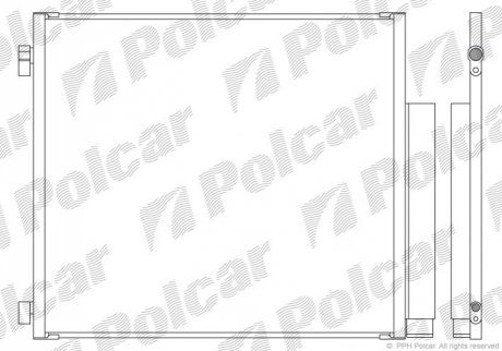 Радіатори кондиціонера Polcar 8169K81K (фото 1)