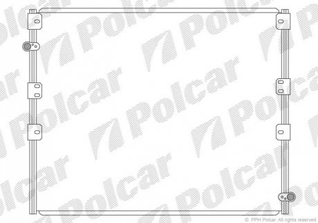 Радіатор кондиціонера Polcar 8177K81K (фото 1)