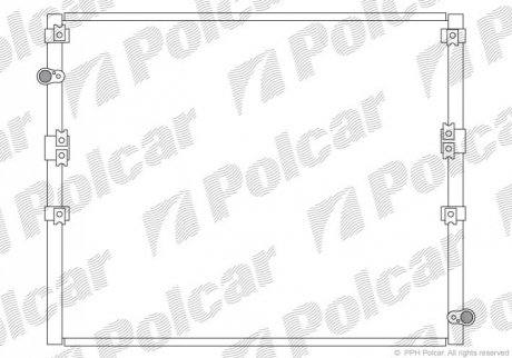 Радіатор кондиціонера Polcar 8177K8C1 (фото 1)