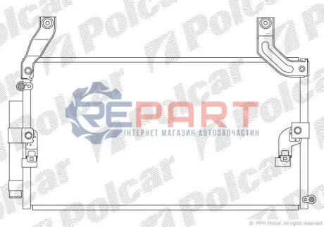 Радіатори кондиціонера Polcar 8179K81K