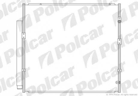 Радиаторы кондиционера Polcar 8184K82K (фото 1)