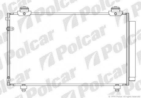 Радиаторы кондиционера Polcar 8186K81K (фото 1)