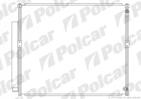 Радіатор кондиціонера Polcar 8191K81K (фото 1)
