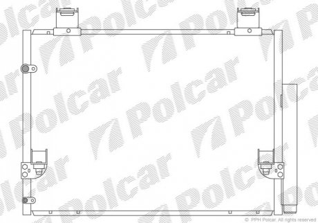 Радиаторы кондиционера Polcar 8192K81K (фото 1)