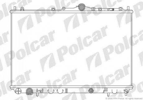 Радиатор охлаждения - 904008-5 (8601843) Polcar 9040085