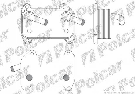 Радиаторы масла Polcar 9040L8-1 (фото 1)