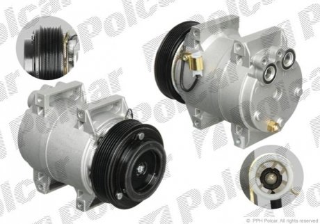 Компрессор кондиционера (новый) Polcar 9080KS2 (фото 1)